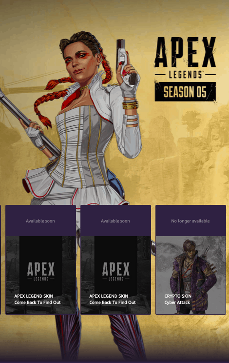 Apex Legends Season 5 content drops for Twitch Prime