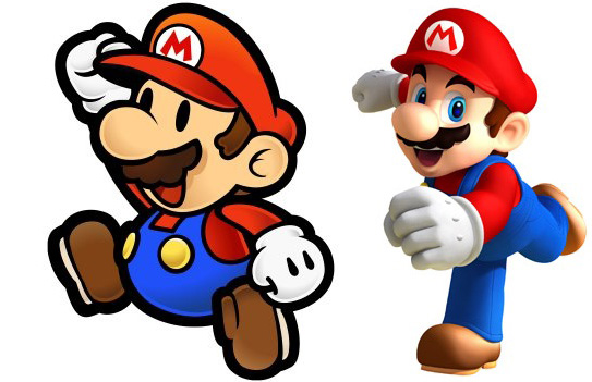 2D vs 3d super mario